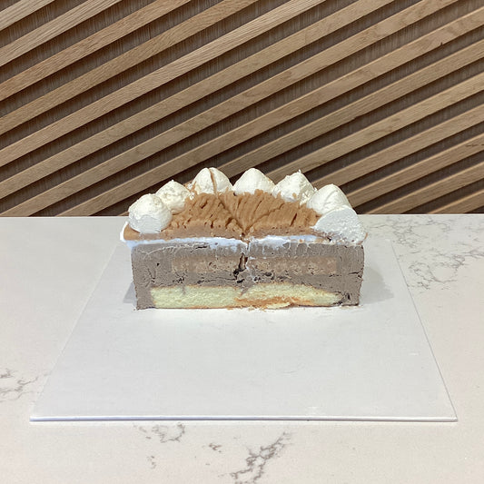 White Forest Chestnut Hojicha Cake