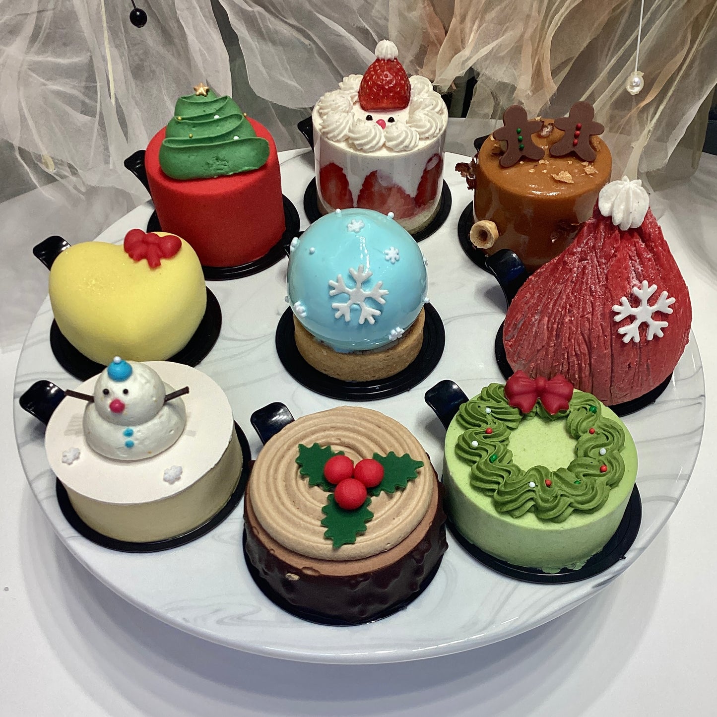 Mini Cakes Gift Set - Set of 9