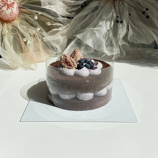 Chocolate Blueberry Cloud Cake