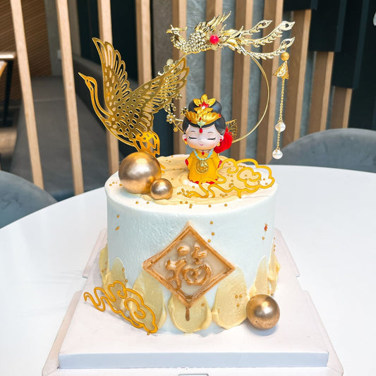 Golden Phoenix Empress Cake