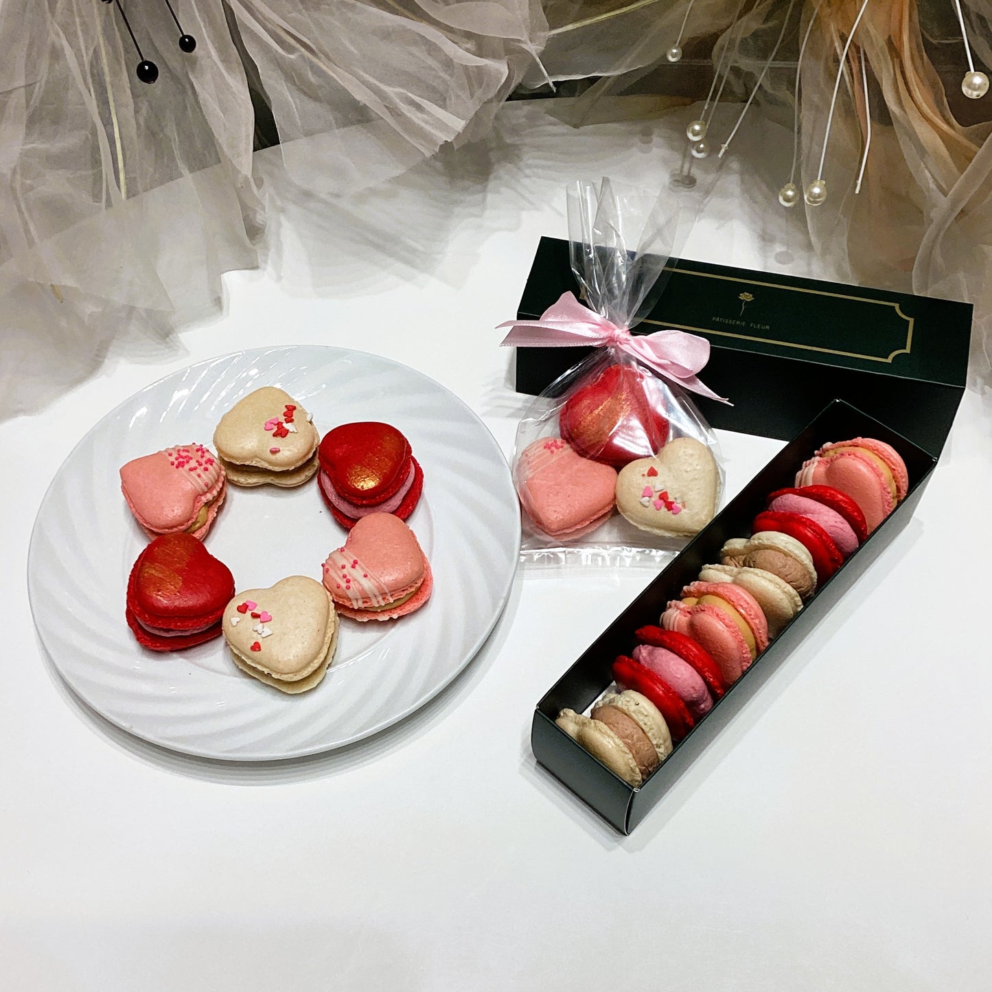Heart Macarons