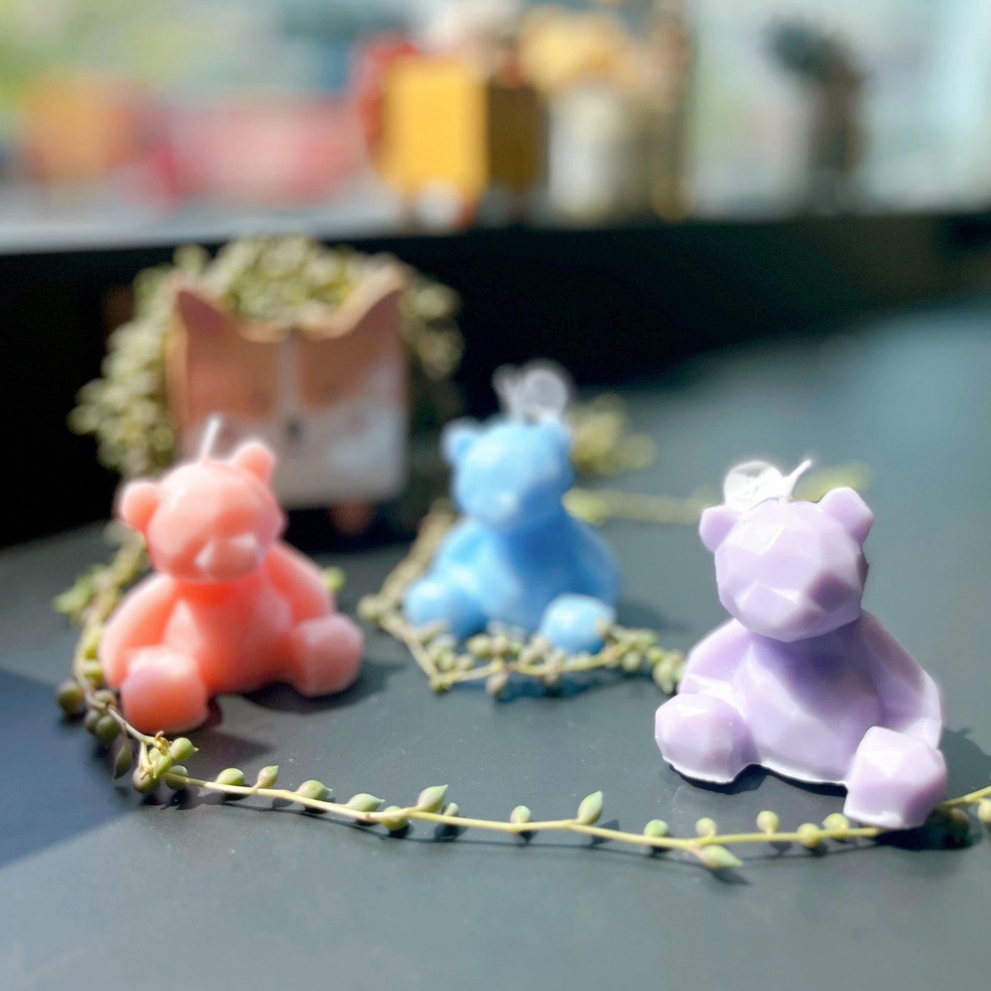 Sitting Bear Birthday Candle