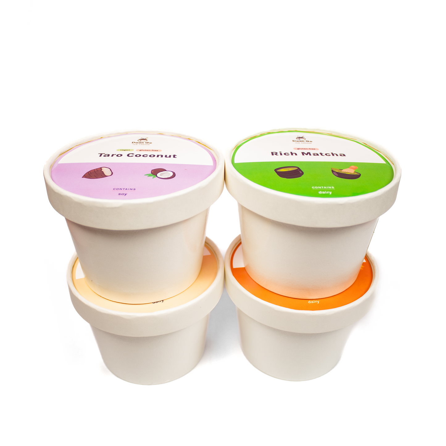 8oz Ice Cream Set (4 pcs)