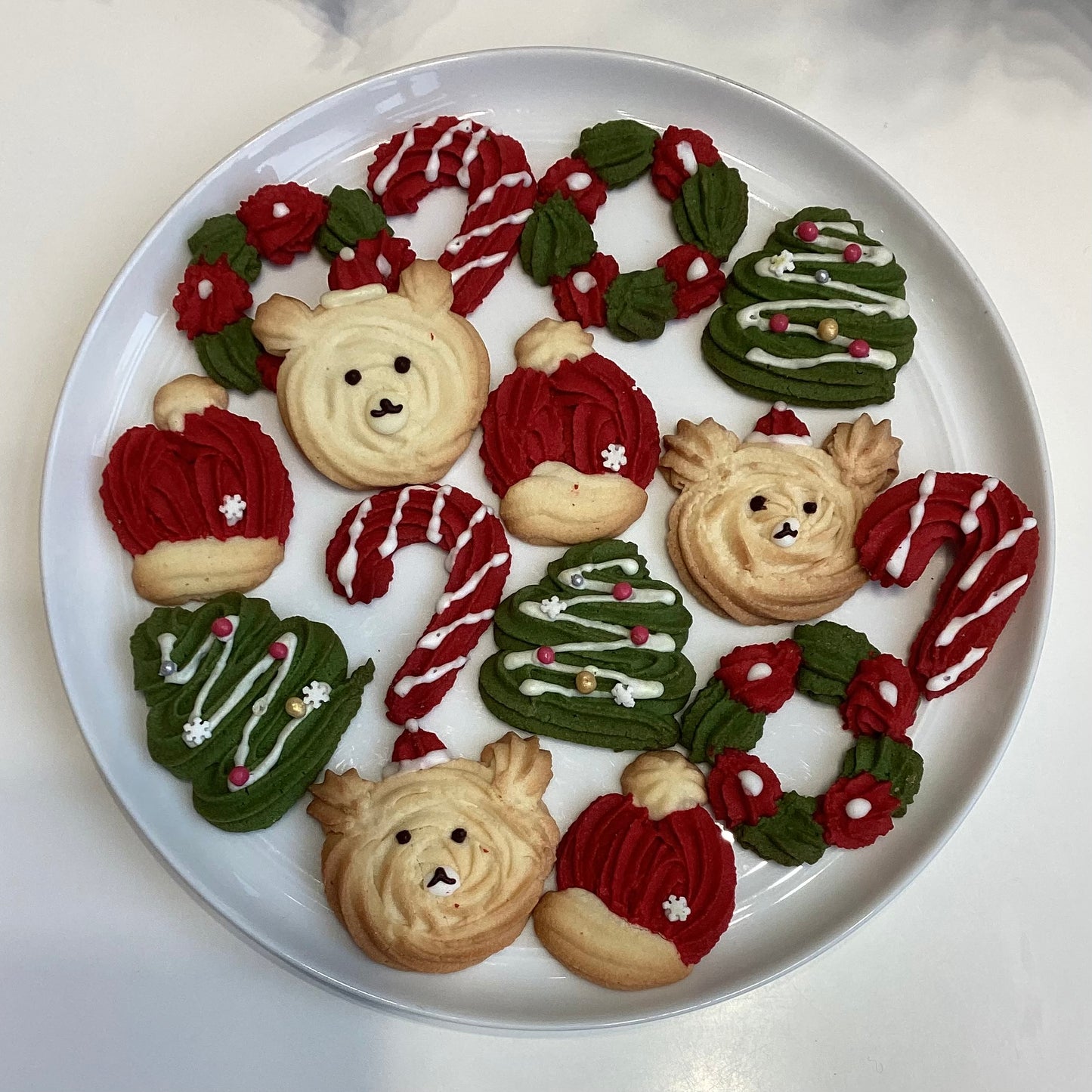 Christmas Tri-Coloured Cookies