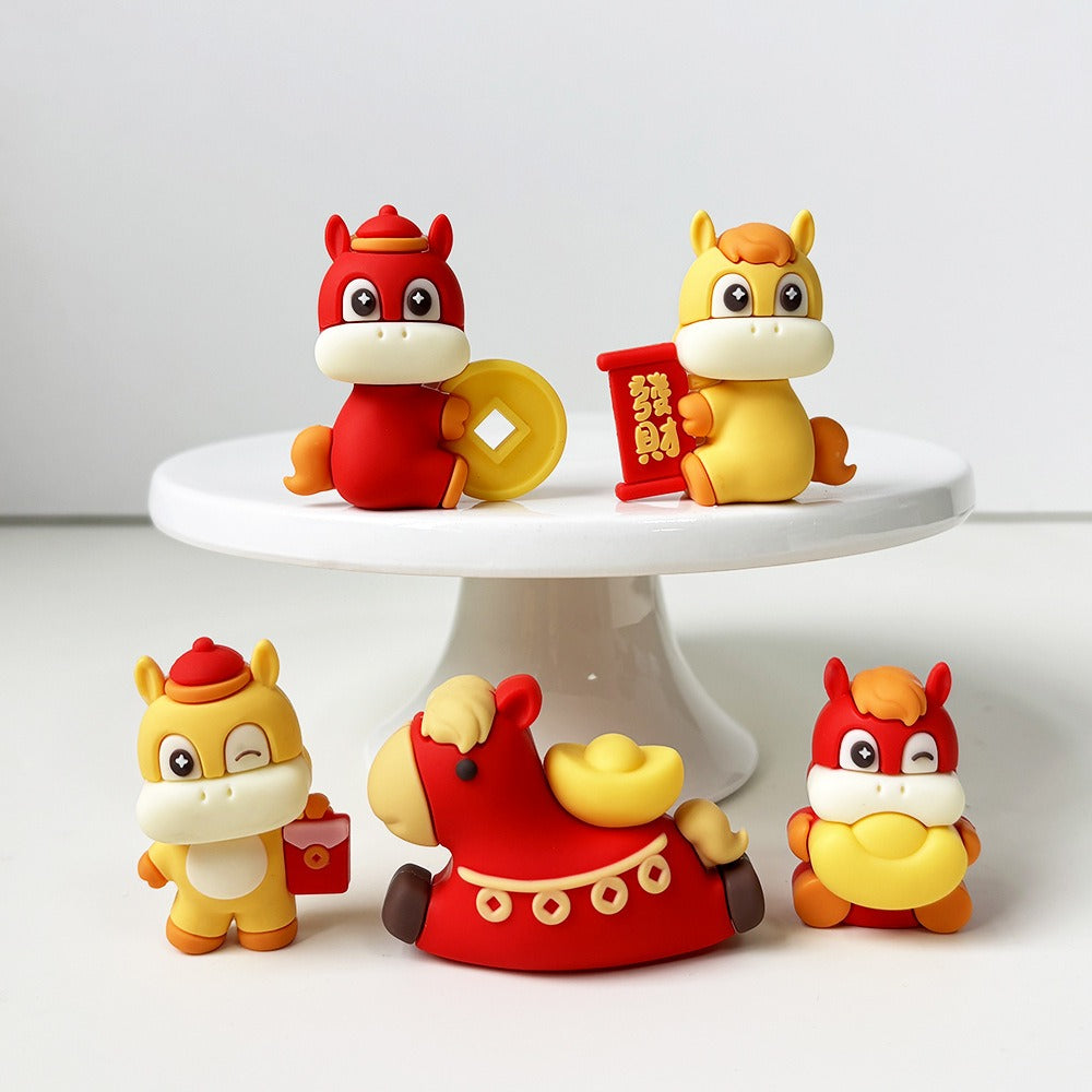 CNY Horse Figurine Set