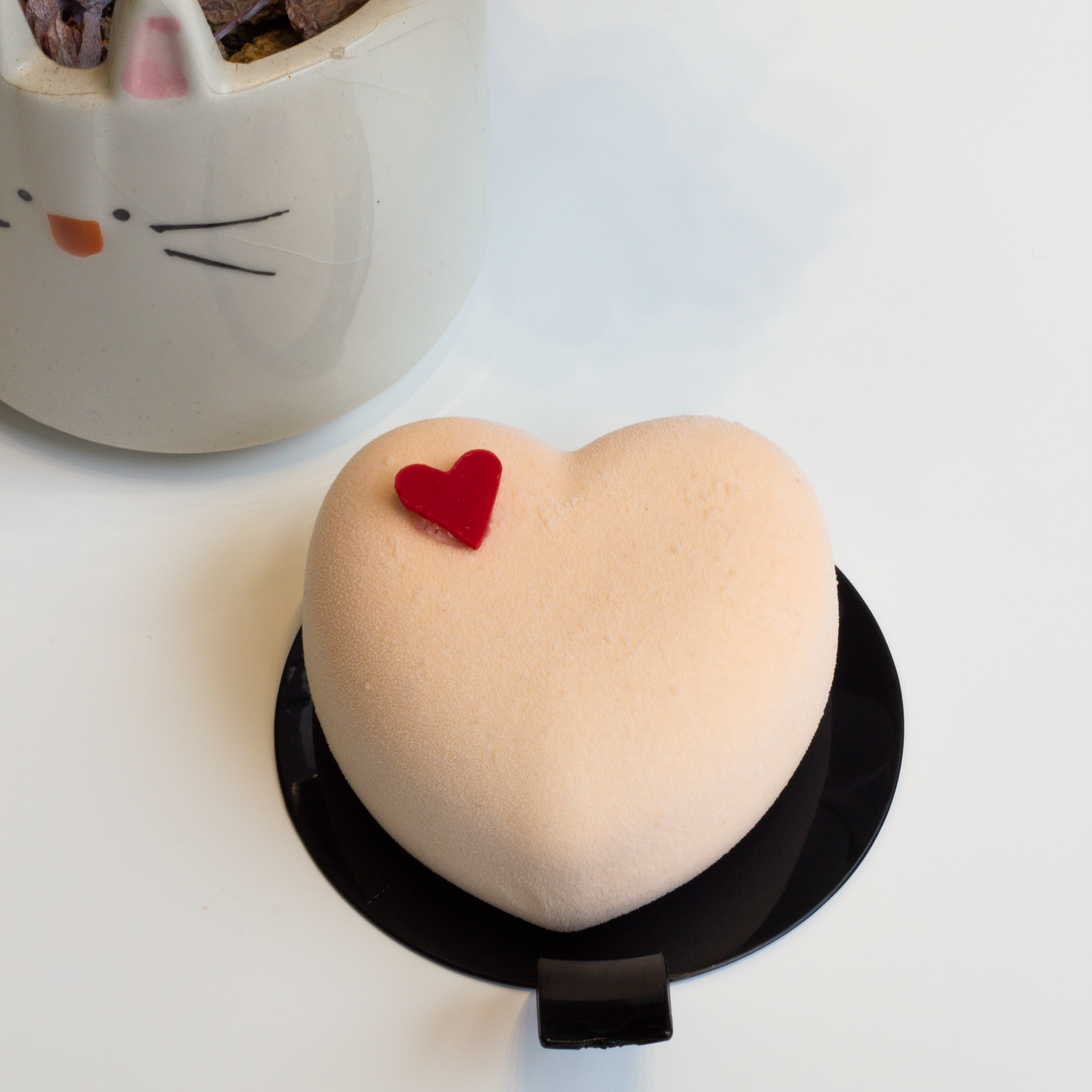 Heart Peach Oolong Tofu Cheesecake Mini