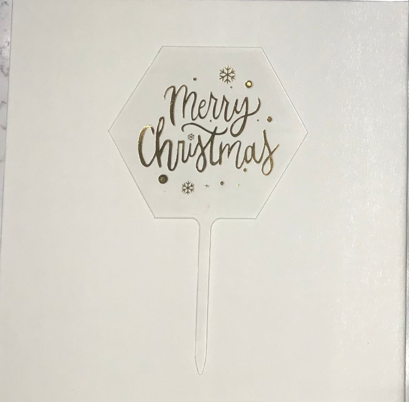 Merry Christmas Cake Topper
