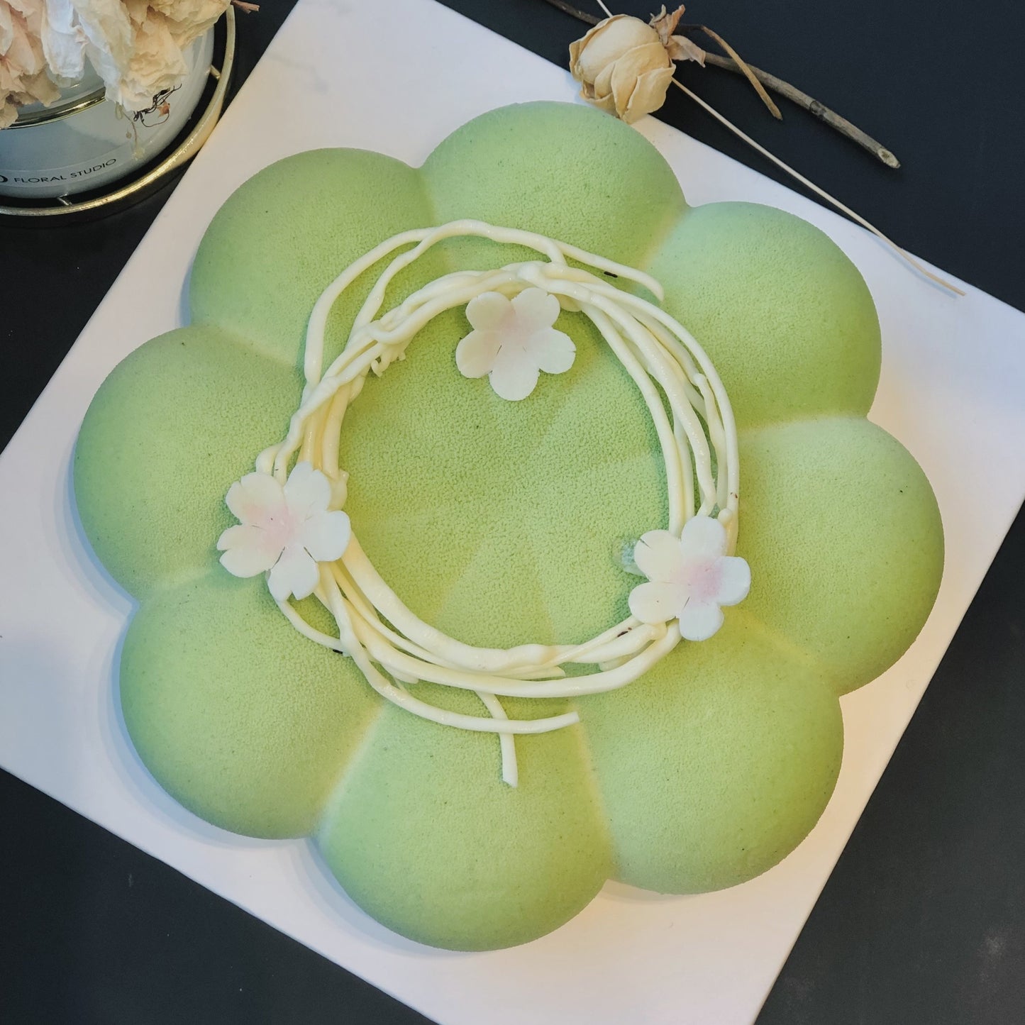Matcha Jasmine Yuzu Cake