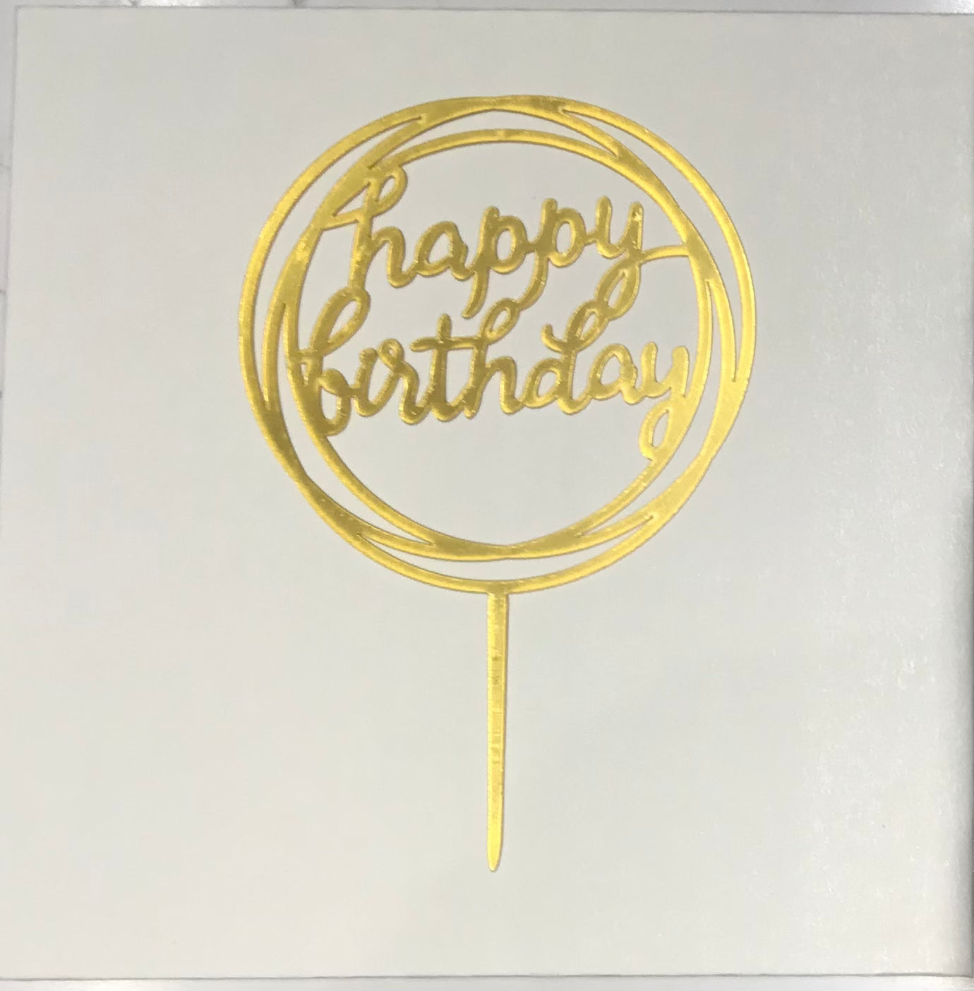 Happy Birthday Cake Topper