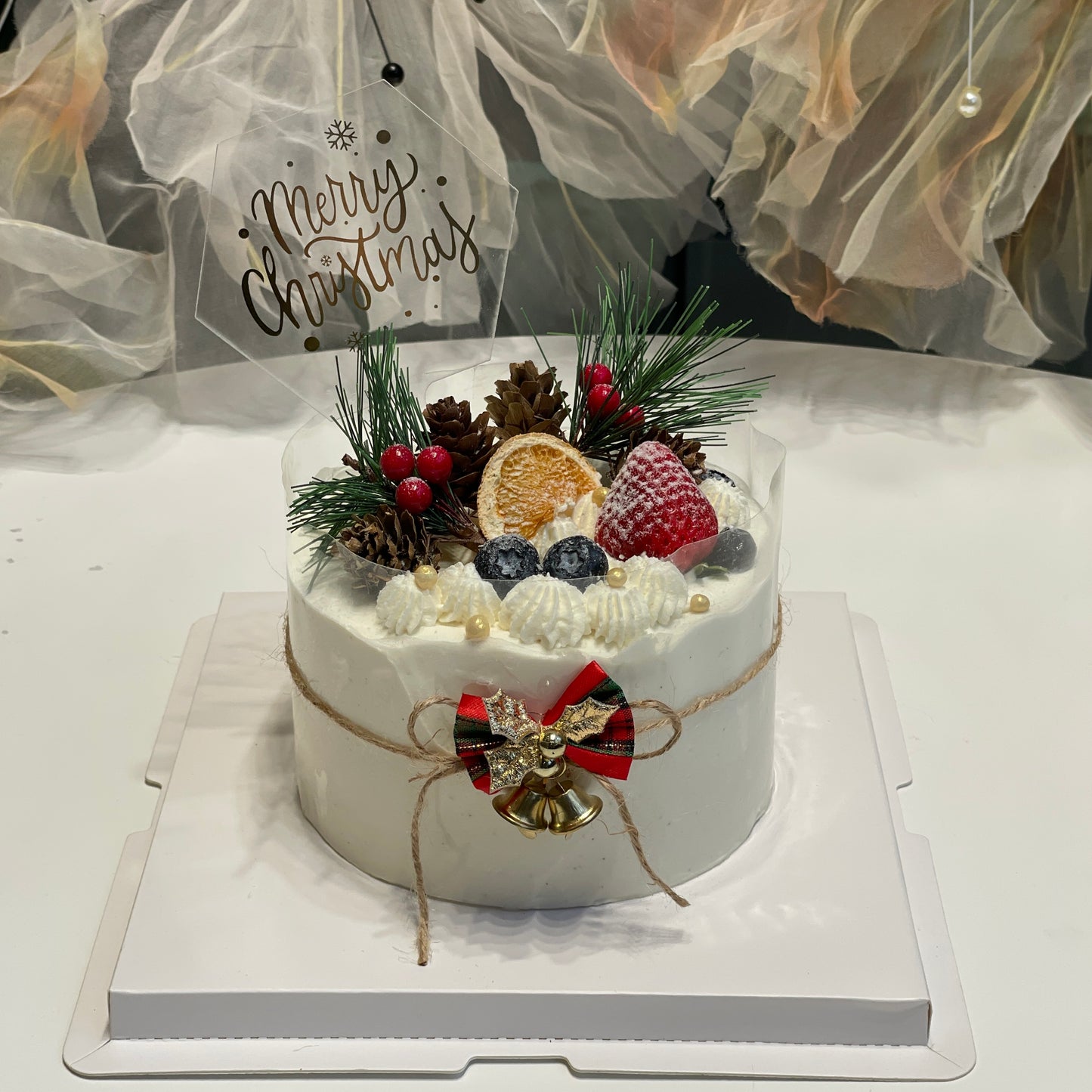 Rustic Christmas Cake