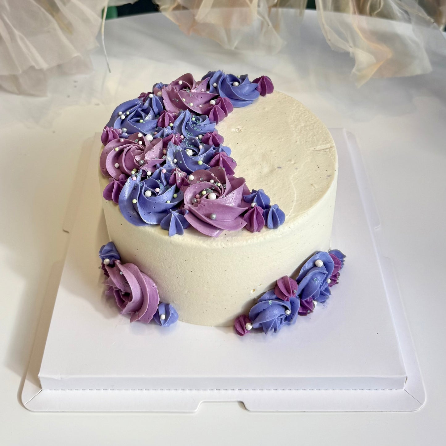 Floral Crescent Designer Cake