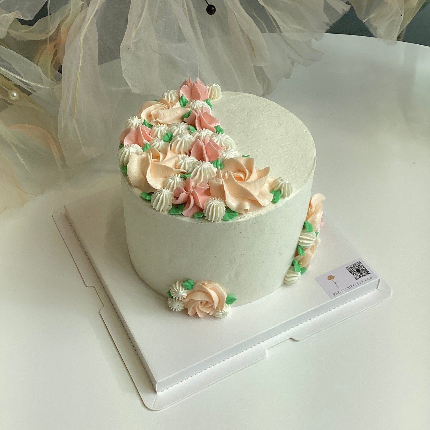 Floral Crescent Designer Cake