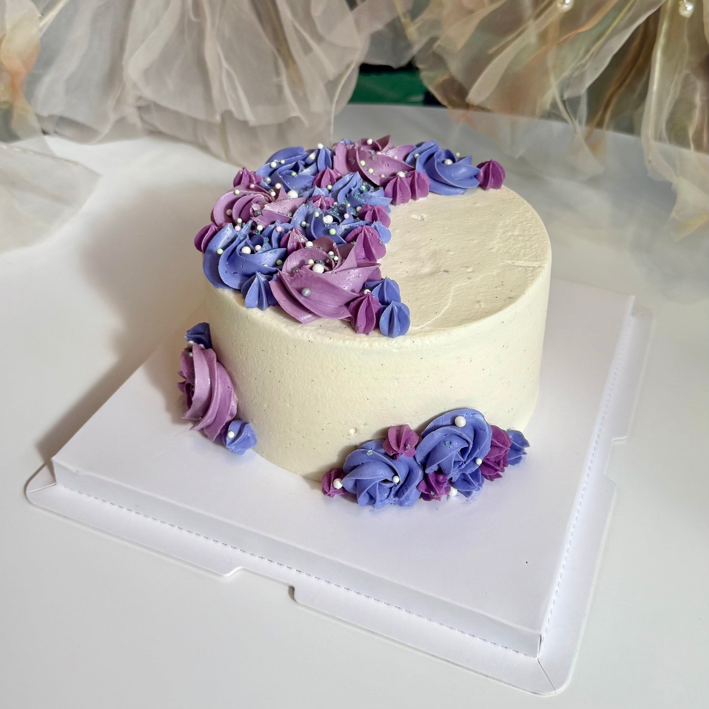Floral Crescent Designer Cake
