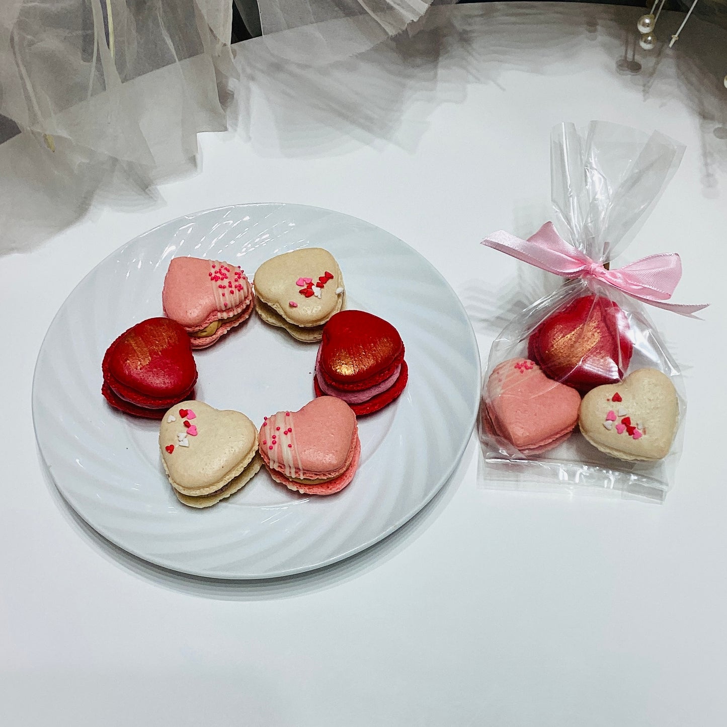 Heart Macarons