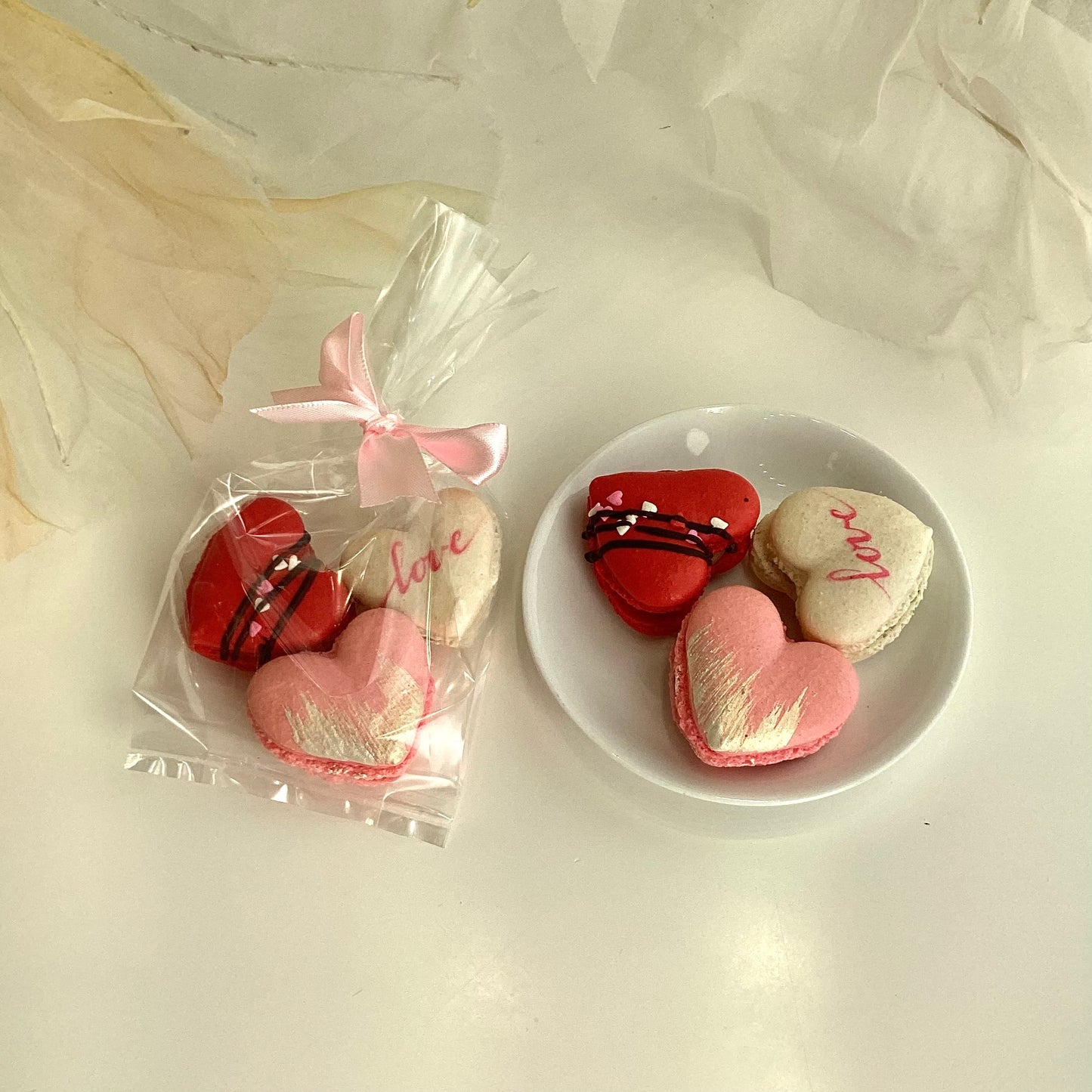 Heart Macarons