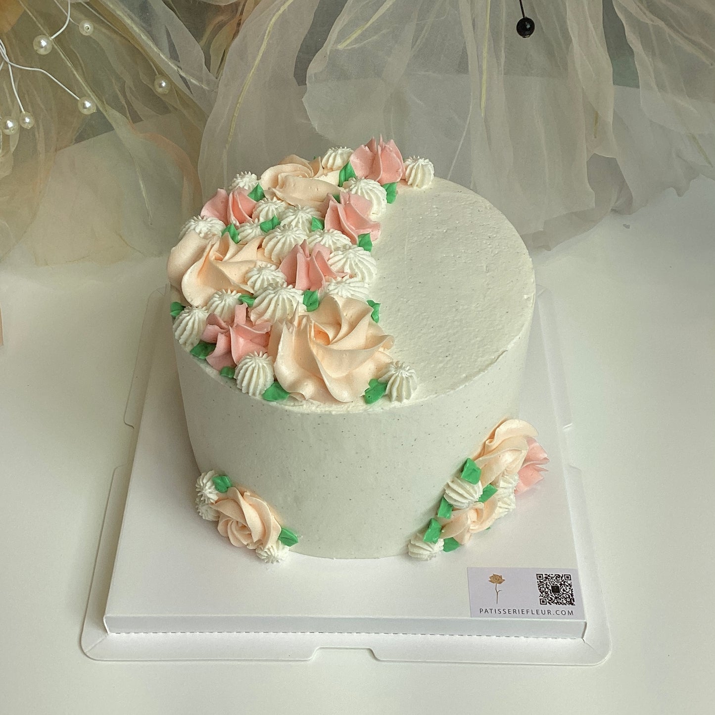 Floral Crescent Designer Cake