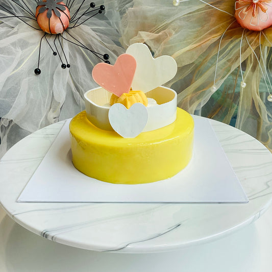 Valentine's Mango Cloud Cake