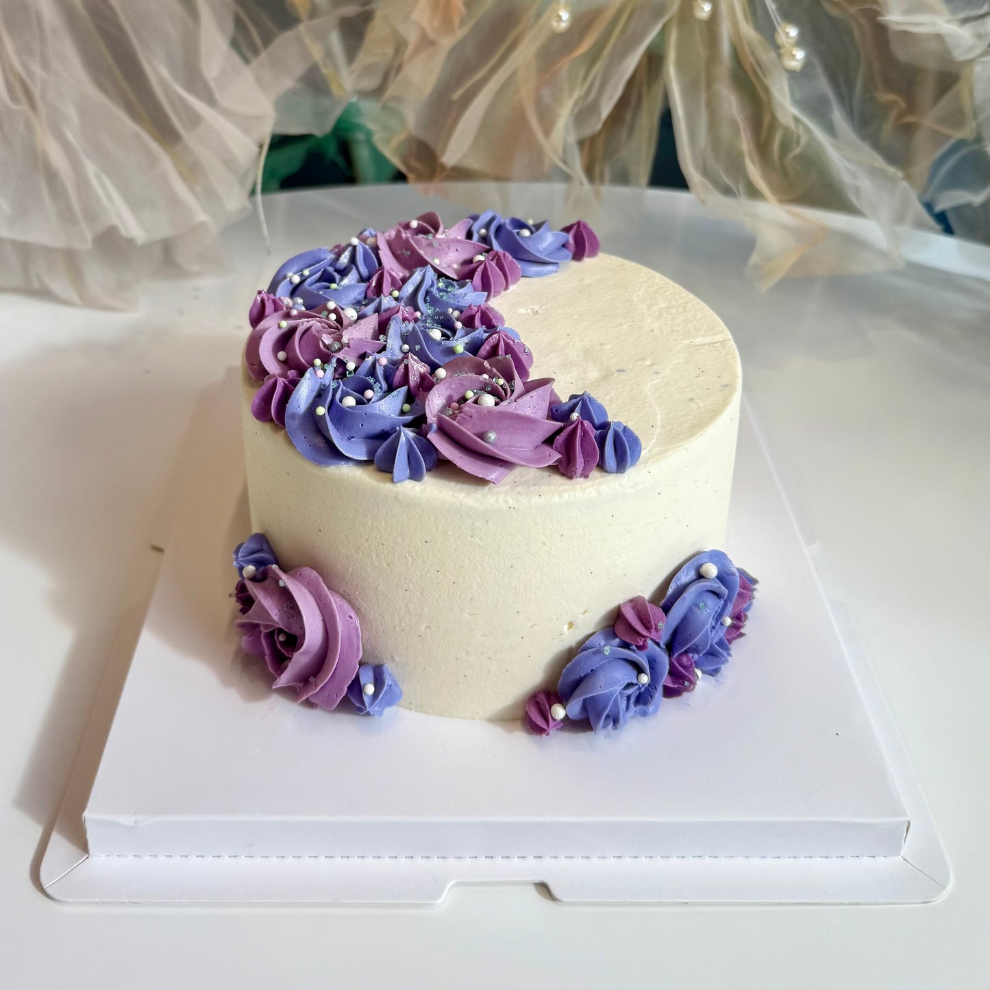 Floral Crescent Designer Cake