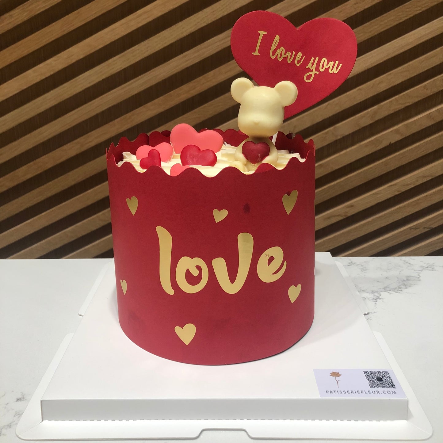 Valentine's Bear Cake