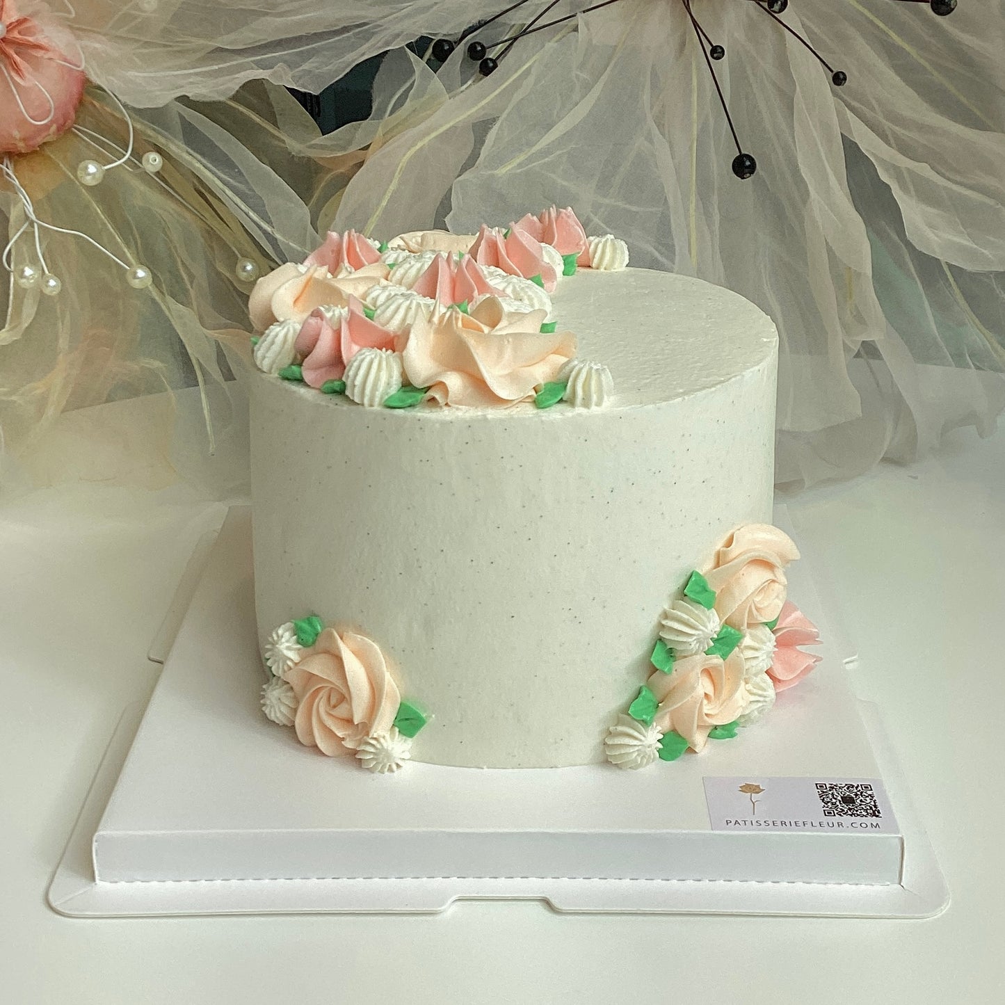 Floral Crescent Designer Cake