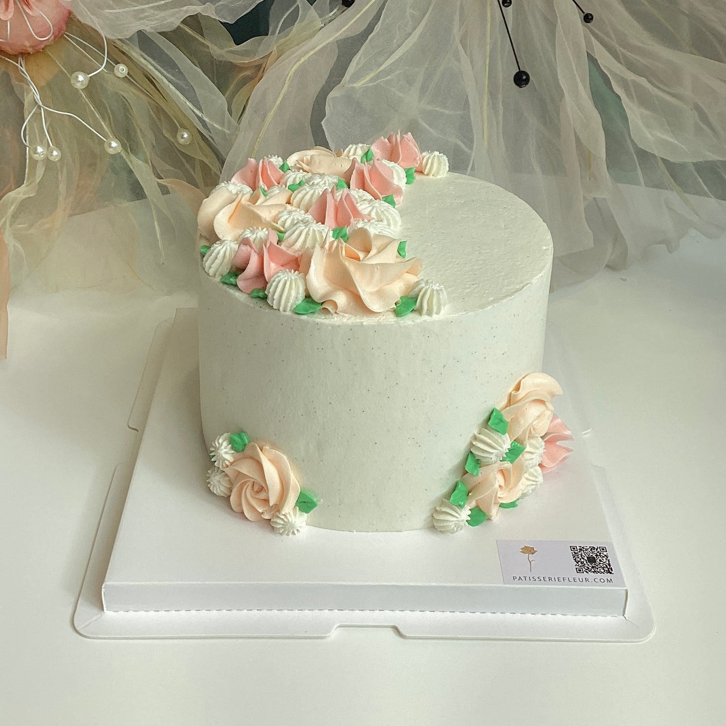 Floral Crescent Designer Cake