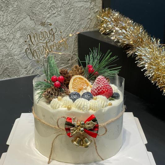 Rustic Christmas Cake