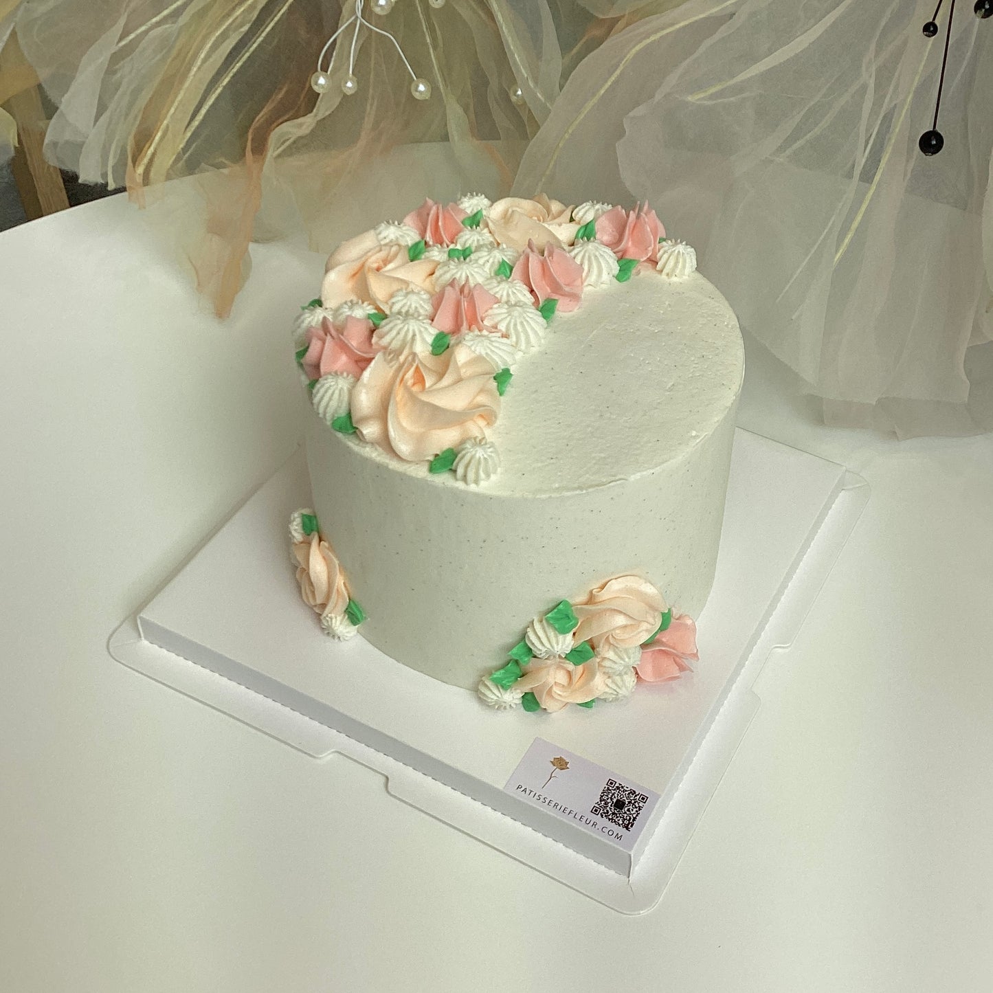 Floral Crescent Designer Cake