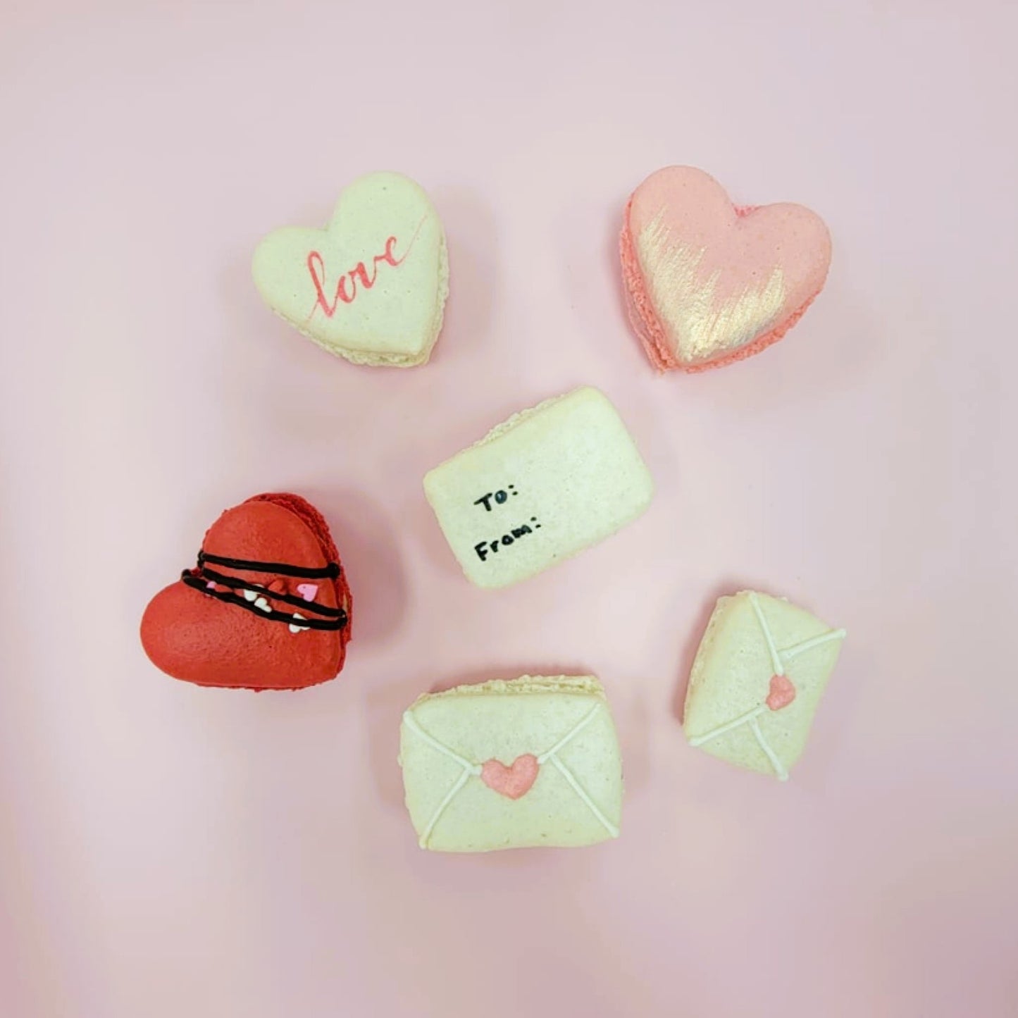 Heart Macarons