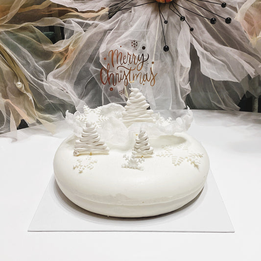 Snowy Strawberry Dream Cake