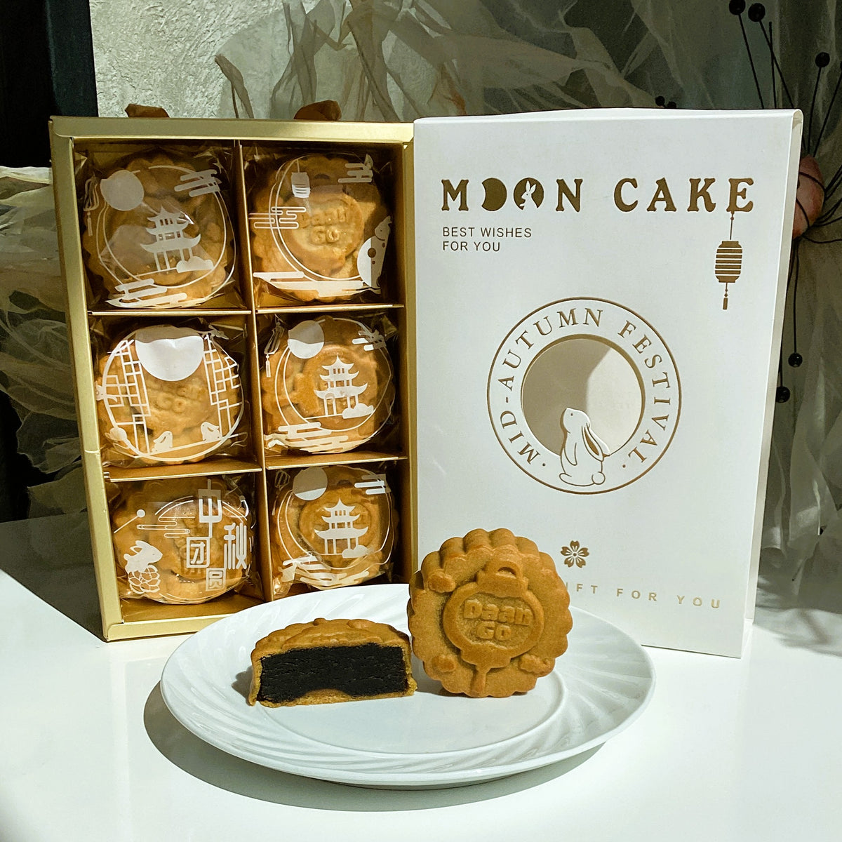 Traditional Mooncake - Mini Hojicha