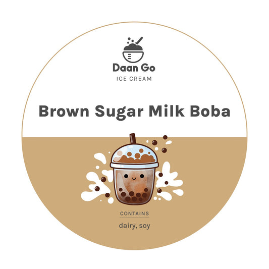 Brown Sugar Milk Boba Ice Cream