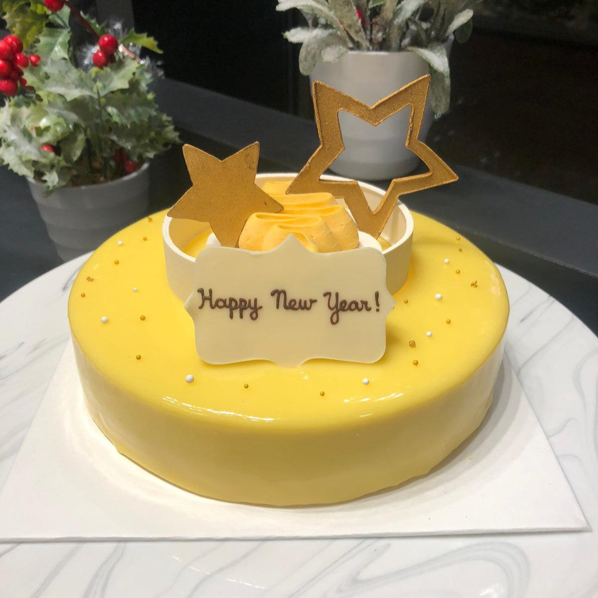 New Year's Mango Cloud Cake