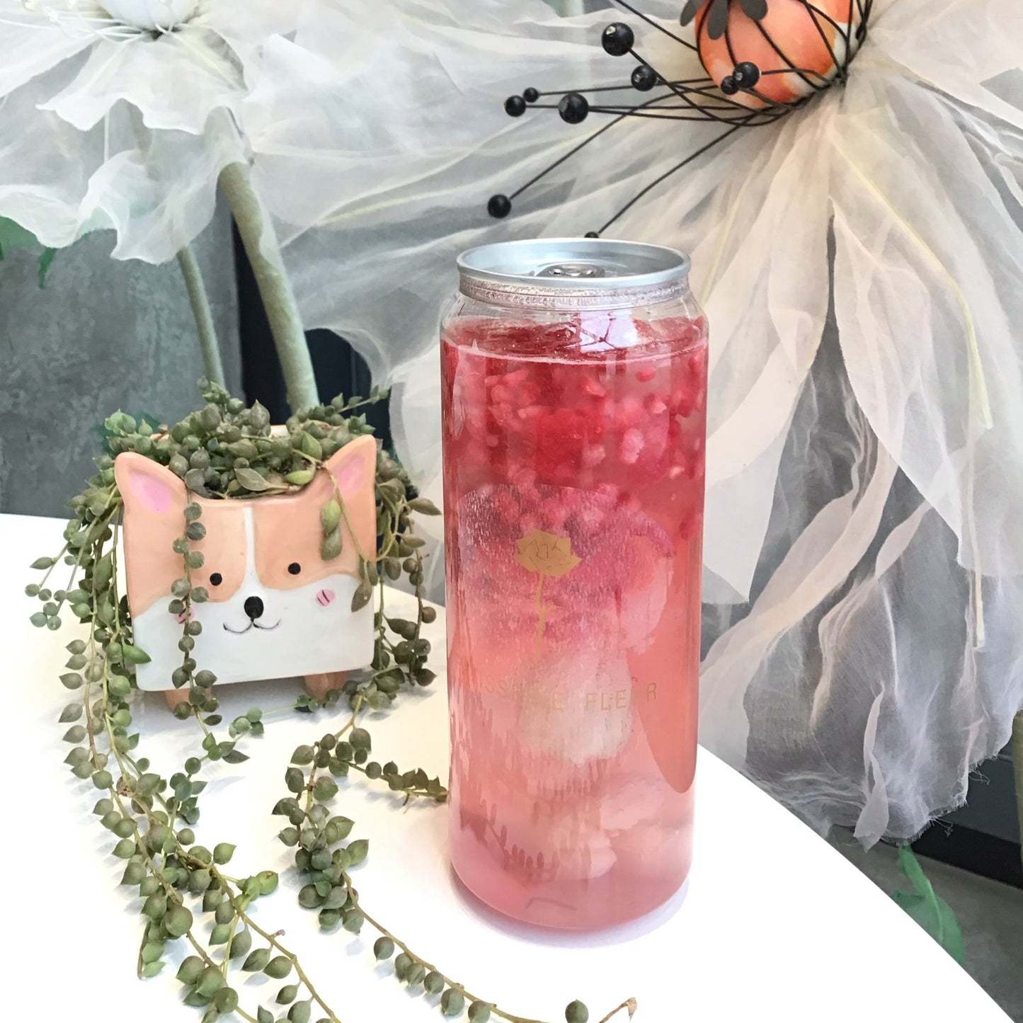 Raspberry Lychee Sparkling Soda